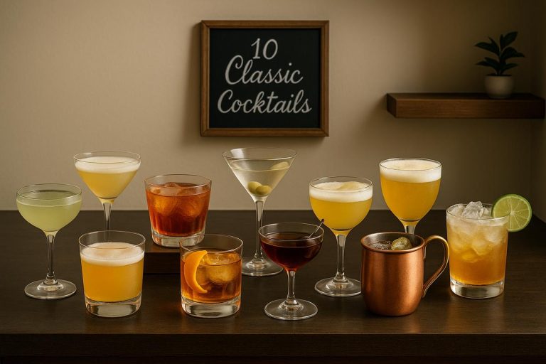 10 Classic Cocktails Every Home Bar Should Master