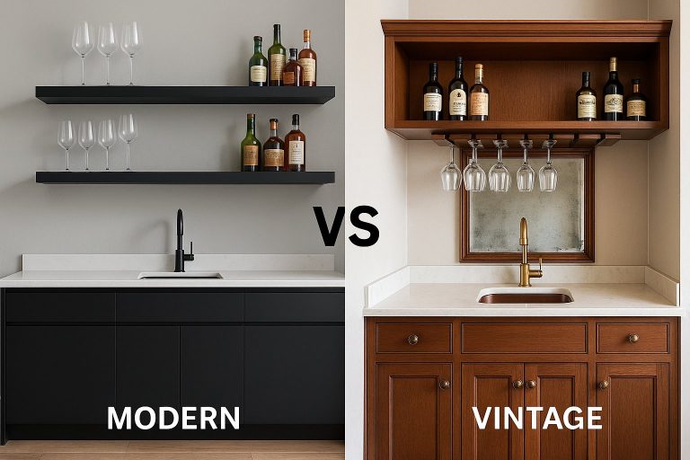 Modern vs. Vintage Bar Styles